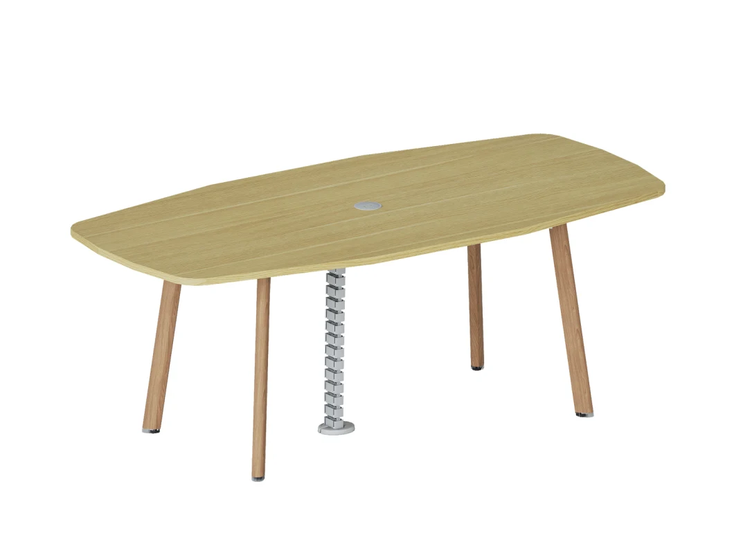 10 Seats Modern Office Long Solid Surface Top Wooden Bamboo Boardroom Conference Meeting Table