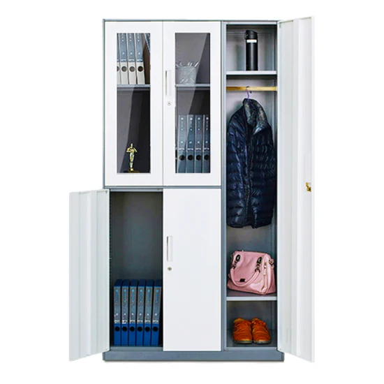 Steel Cabinets File Clothes Storage Assembly 5 Door Metal Wardrobe Filing Cabinets