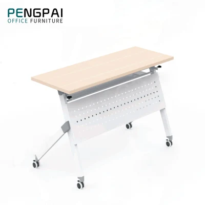 Modular Folding Office Training Table Combination Meeting Room Foldable Desk with Wheel