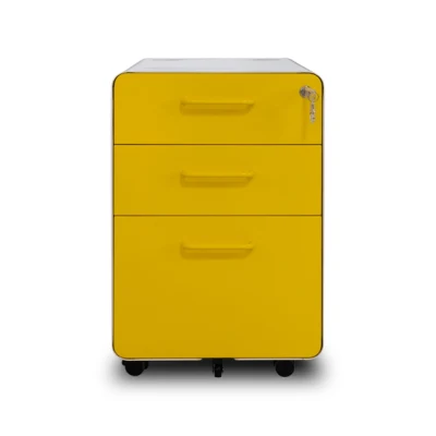 File Cabinets 3 Drawers Metal Cabinet Steel Storage Mobile Pedestal