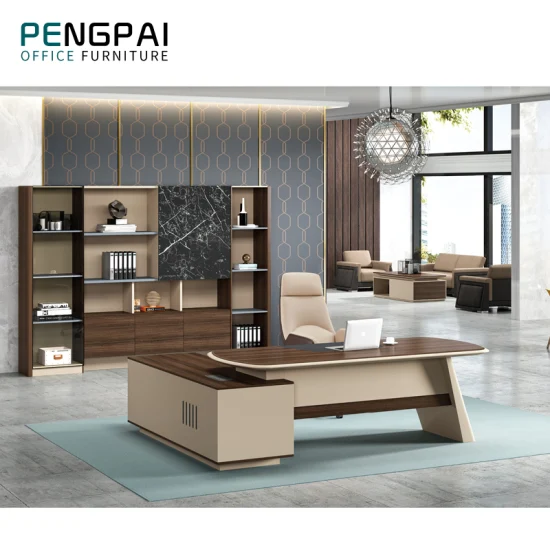 Pengpai Customized Modern Simple Design Melamine CEO Desks for Offices Executives